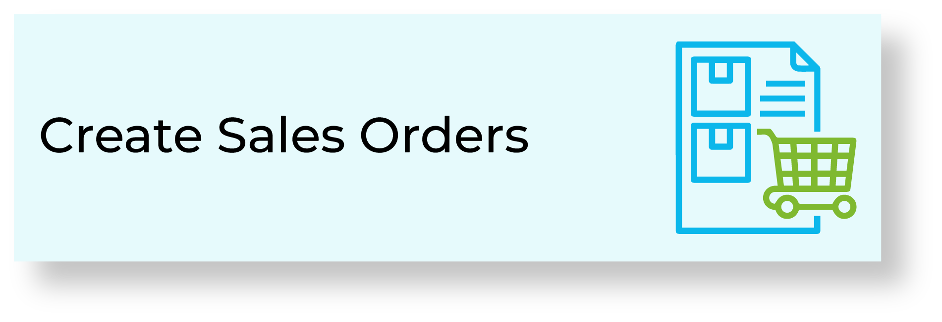 Create Sales Orders