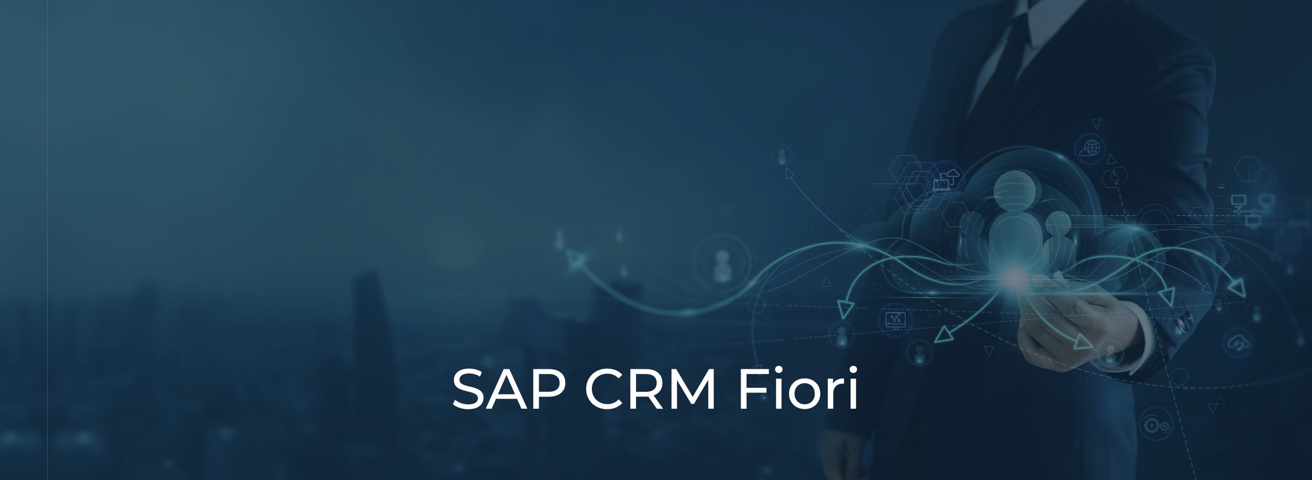 SAP CRM Fiori apps banner SAP CRM Fiori apps banner