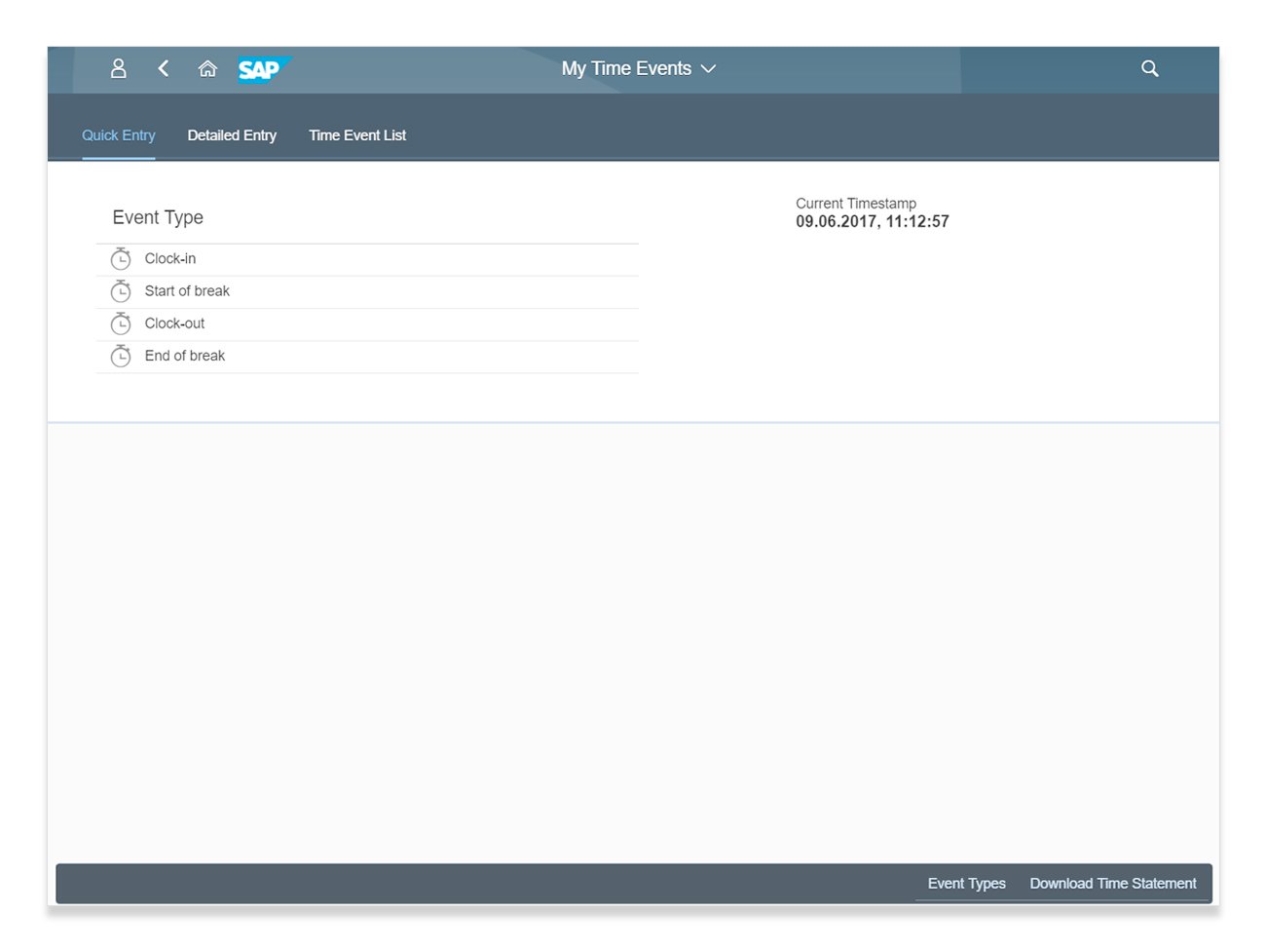 SAP-Fiori-My-time-events-App-Version