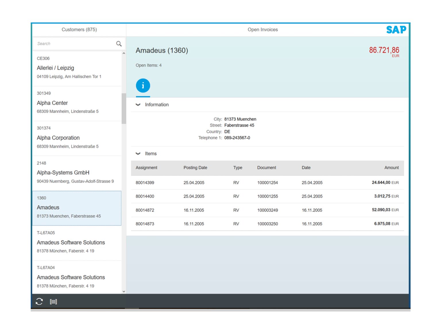 SAP-Open-Invoices-Fiori-App