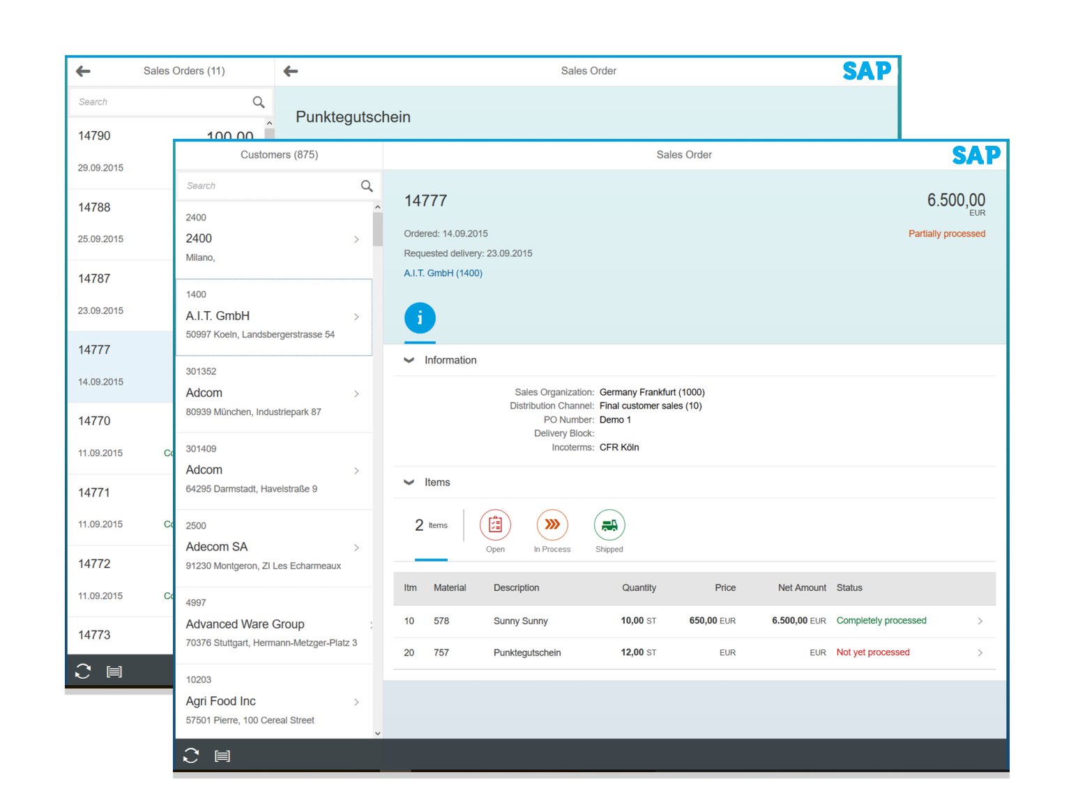 SAP-Track-Sales-Order-Fiori-App