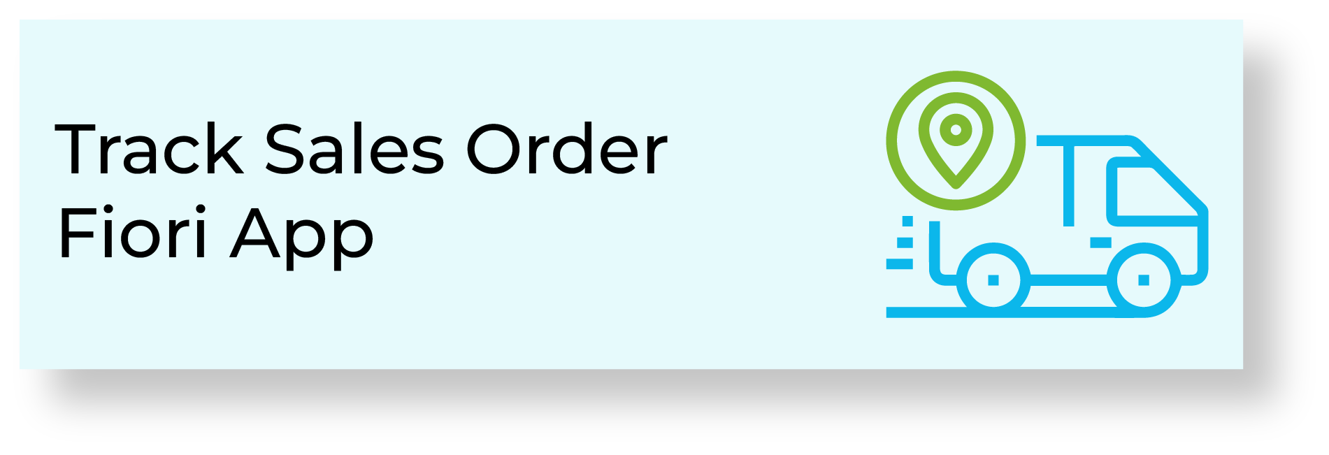 Track Sales Order Fiori App