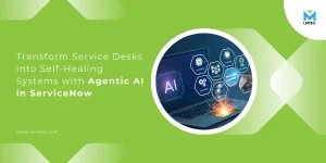 The banner image showcases AI capabilities with a self-healing technology on the right side of the image and the blog title on the left side of the image.