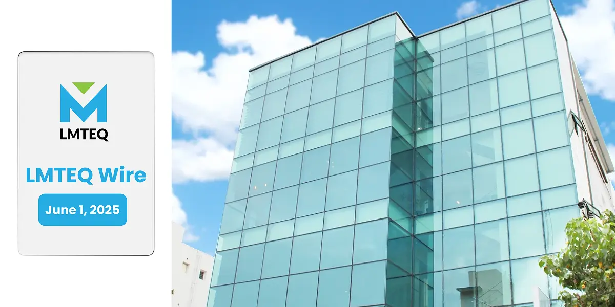 Company logo displayed prominently on a building, featured in the May Newsletter titled "Building on Success."