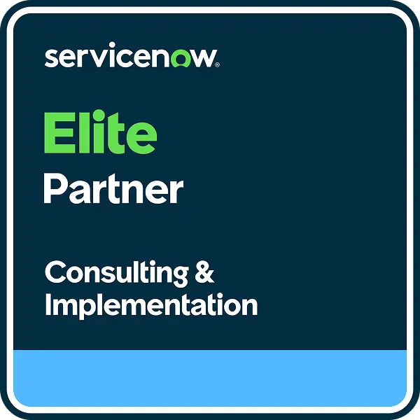 servicenow elite partner badge consulting and implementation ServiceNow
