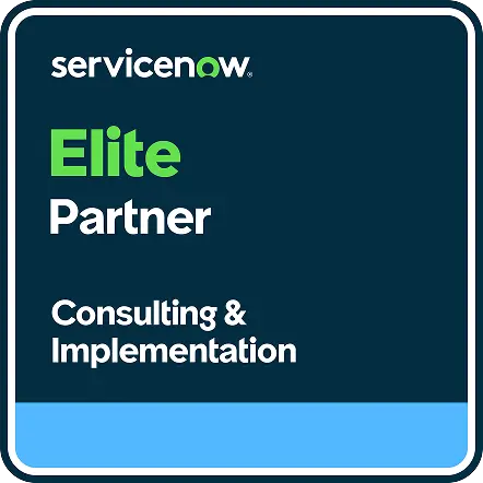 servicenow elite partner badge ServiceNow