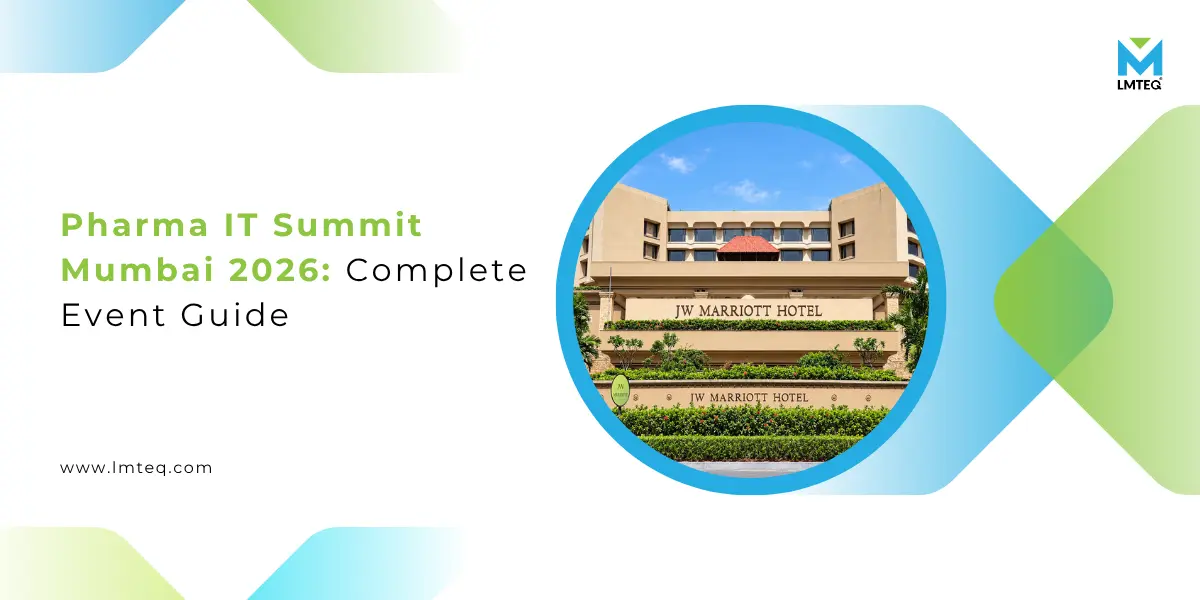 pharma it summit mumbai 2026 event guide Pharma IT Summit Mumbai 2026 Event Guide by LMTEQ, featuring JW Marriott Hotel, Mumbai, the event venue.